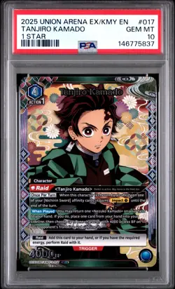 Union Arena TCG Tanjiro Kamado Alt Art Holo PSA 10 Gem Mint Demon Slayer - Image 1