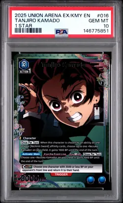 Union Arena TCG Tanjiro Kamado Alt Art Holo PSA 10 Gem Mint Demon Slayer - Image 1