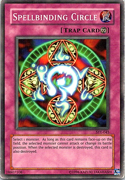 Spellbinding Circle SYE-045 Yu-Gi-Oh! Card Moderate Play Unlimited - Image 1