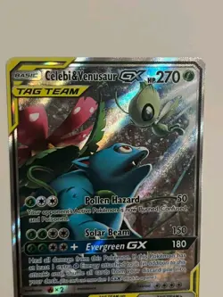 Celebi & Venusaur GX SM167 Tag Team Pokemon Card, MINT! Sun & Moon Promo - Image 3
