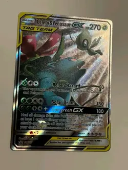 Celebi & Venusaur GX SM167 Tag Team Pokemon Card, MINT! Sun & Moon Promo - Image 4