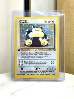 Pokemon TCG Snorlax Holo Rare 1st Edition 11/64 Jungle 1999 NM Base Card - Image 1