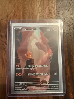 Pokemon Charmander TCG Scarlet Violet-151 Holo Illustration Rare Card 168/165 - Image 1