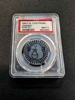 1999 Pokemon Chansey Base Set Promo Coin PSA Mint 9 SUPER LOW POP! JC - Image 1