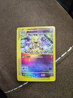 Alakazam 1/165 Expedition Reverse Holo Rare Pokemon Card TCG 2002 Light Play LP - Image 1