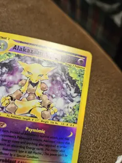 Alakazam 1/165 Expedition Reverse Holo Rare Pokemon Card TCG 2002 Light Play LP - Image 4