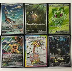Pokemon Card Lot of 6 Holo / EX Card Bundle Skarmory Sprigatito ex Zekrom + More - Image 1