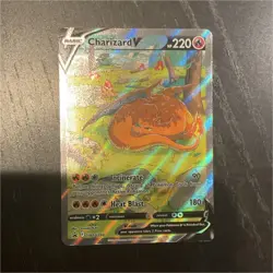Pokemon Charizard V SWSH260 Promo Full Art Holo Pokemon TCG Sword & Shield Card - Image 1