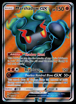 Pokemon Card Burning Shadows Marshadow GX 137/147 Rare Ultra - Image 1