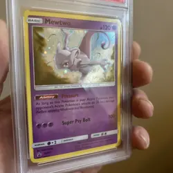 Pokemon Mewtwo TCG SM77 Black Star Promo Holo Card 2017 PSA 9 - Image 4