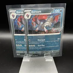 Pokemon | Zoroark | WHT 062/086 White Flare Stamped Promo Cosmos Holo Cards - Image 1
