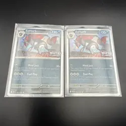 Pokemon | Zoroark | WHT 062/086 White Flare Stamped Promo Cosmos Holo Cards - Image 2