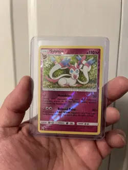 Sylveon 155/236 SM Cosmic Eclipse Reverse Holo Card NM Pack Fresh - Image 1