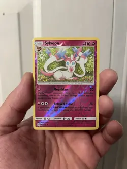 Sylveon 155/236 SM Cosmic Eclipse Reverse Holo Card NM Pack Fresh - Image 2