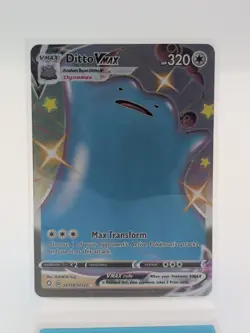 Pokemon Card - Ditto VMAX Shining Fates SV119/SV122 Shiny Holo Rare NEAR MINT - Image 1