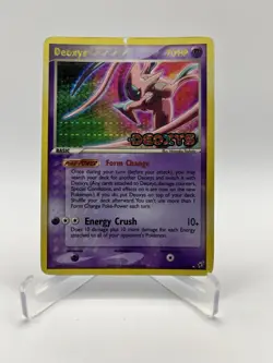 Deoxys 17/107 EX Deoxys Reverse Holo Stamped Pokemon Card 2005 MP - Image 1