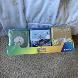 Costco Pokemon Stacking 3 Tins Evolving Skies, Fusion Strike Brilliant See Pics - Image 1