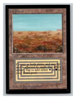 1x Scrubland, Collector's Edition - Not Tournament Legal, Magic MTG NM/LP Scans - Image 1
