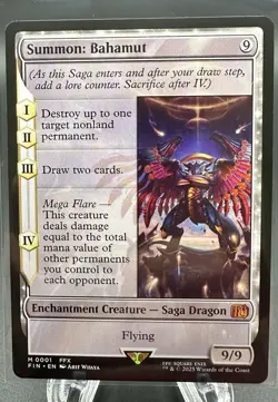 Title Summon: Bahamut MTG Final Fantasy x Wizards of the Coast 2025 M 0001 FFX - Image 1