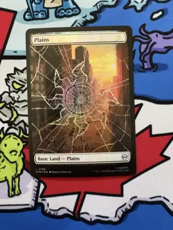 Plains x1 Mtg Foil Full Art Marvel’s Spider-Man - Image 1