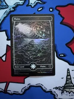 Plains x1 Mtg Foil Full Art Innistrad: Crimson Vow # 269/277 - Image 1