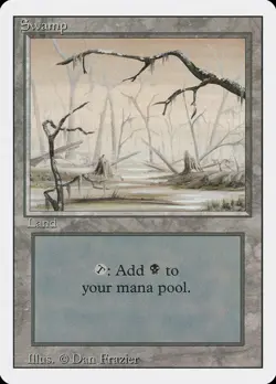 MTG Swamp (299) ** Revised Edition ** English (NM) - Image 1