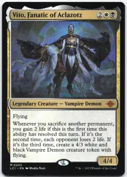 Vito, Fanatic of Aclazotz Normal M The Lost Caverns of Ixalan 243 NM - Image 1