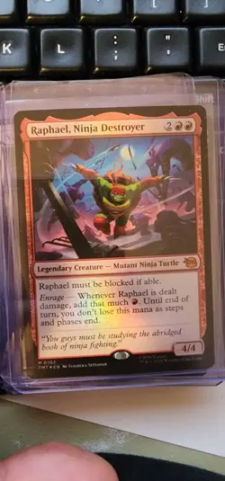 Raphael Ninja Destroyer FOIL TMNT Universes Beyond MTG Legendary Creature Mythic - Image 1