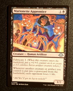 Marionette Apprentice #100 (NM) Modern Horizons 3 MH3 Magic MTG - Image 1
