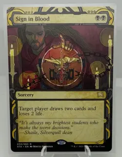 MTG Sign in Blood Strixhaven: Mystical Archives 032/063 Regular Rare NM - Image 1