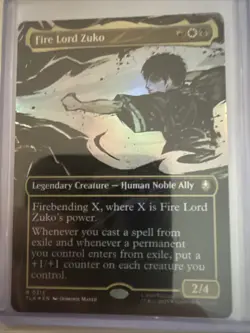MTG Fire Lord Zuko (Borderless Foil) Avatar: The Last Airbender 315 NM - Image 1