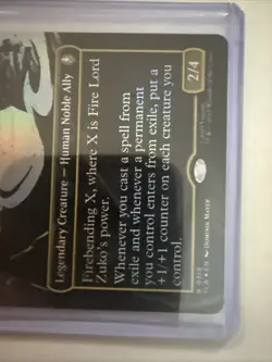 MTG Fire Lord Zuko (Borderless Foil) Avatar: The Last Airbender 315 NM - Image 3