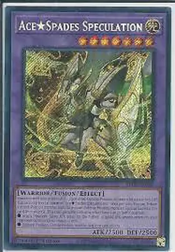 Yugioh! Ace Spades Speculation - BLTR-EN039 - Secret Rare - 1st Edition Near Min - Image 1