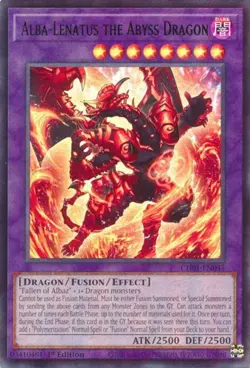 Yugioh! Alba-Lenatus the Abyss Dragon - CH01-EN045 - Ultra Rare - 1st Edition Ne - Image 1