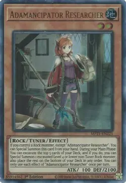 Yugioh! Adamancipator Researcher - MP21-EN225 - Ultra Rare - 1st Edition Near Mi - Image 1