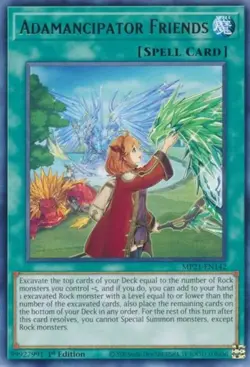 Yugioh! Adamancipator Friends - MP21-EN142 - Rare - 1st Edition Near Mint, Engli - Image 1