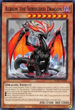 Yugioh! Albion the Shrouded Dragon - SDAZ-EN005 - Common - 1st Edition Near Mint - Image 1