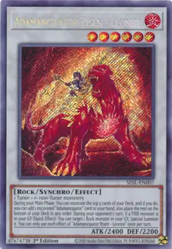 Yugioh! Adamancipator Risen - Leonite - SESL-EN007 - Secret Rare - 1st Edition N - Image 1