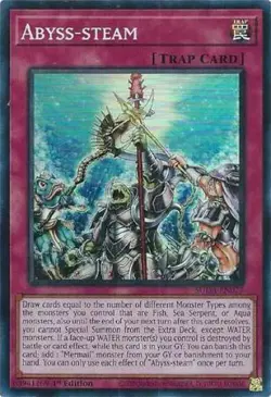 Yugioh! Abyss-steam - SUDA-EN077 - Super Rare - 1st Edition Near Mint, English - Image 1