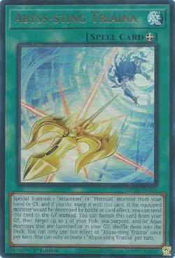 Yugioh! Abyss-sting Triaina - MP25-EN253 - Ultra Rare - 1st Edition Near Mint, E - Image 1