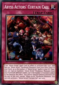 Yugioh! Abyss Actors' Curtain Call - LDS2-EN064 - Common - 1st Edition Near Mint - Image 1
