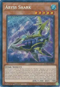 Yugioh! Abyss Shark - RA03-EN030 - Secret Rare - 1st Edition Near Mint, English - Image 1
