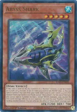 Yugioh! Abyss Shark - RA03-EN030 - Ultra Rare - 1st Edition Near Mint, English - Image 1