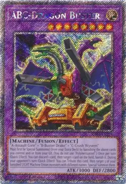 Yugioh! ABC-Dragon Buster - RA04-EN271 - Platinum Secret Rare - 1st Edition Near - Image 1