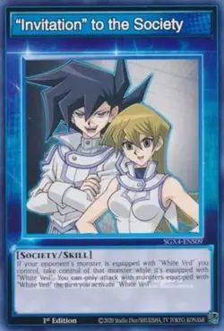 Yugioh! "Invitation" to the Society - SGX4-ENS09 - Common - 1st Edition Near Min - Image 1