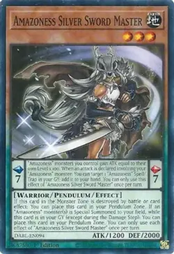 Yugioh! Amazoness Silver Sword Master - DABL-EN094 - Common - 1st Edition Near M - Image 1