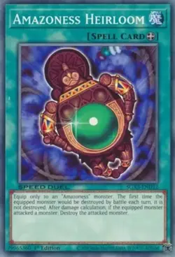 Yugioh! Amazoness Heirloom - SGX3-END12 - Common - 1st Edition Near Mint, Englis - Image 1