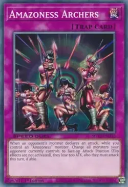 Yugioh! Amazoness Archers - SGX3-END16 - Common - 1st Edition Near Mint, English - Image 1