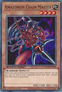 Yugioh! Amazoness Chain Master - SGX3-END05 - Common - 1st Edition Near Mint, En - Image 1