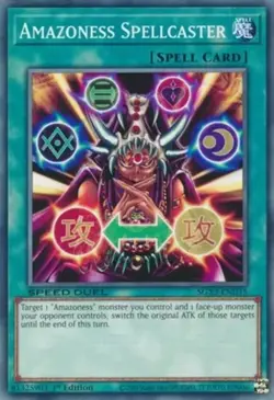 Yugioh! Amazoness Spellcaster - SGX3-END15 - Common - 1st Edition Near Mint, Eng - Image 1